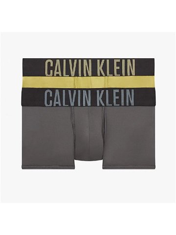 Boxerky 2 pack NB2599A 6HH šedá khaki – Calvin Klein khaki-šedá XL