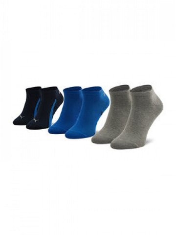Puma Sada 3 párů nízkých ponožek unisex 907951 03 Černá
