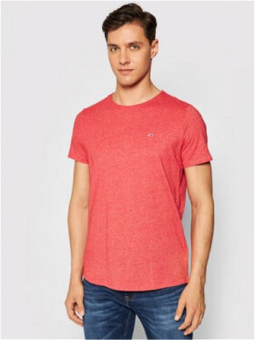 Tommy Jeans T-Shirt Jaspe DM0DM09586 Červená Slim Fit