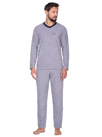 Pánské pyžamo model 17918171 grey plus melanž XXL – Regina