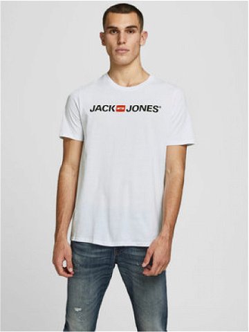 Jack & Jones T-Shirt Corp Logo 12137126 Bílá Slim Fit