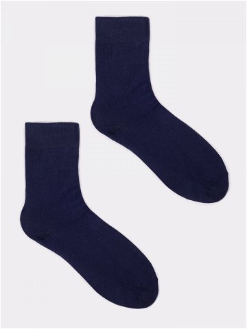 Pánské hladké ponožky v námořnické modré 6 balení Navy Blue 3942 model 17947710 – Yoclub