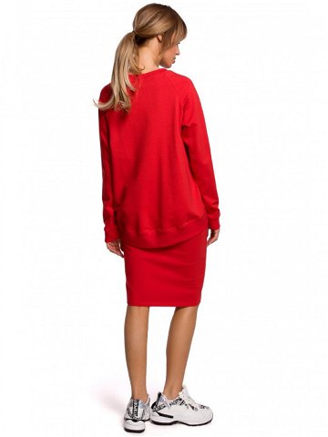Tužková sukně s pruhem s logem červená EU XXL model 18002590 – Moe