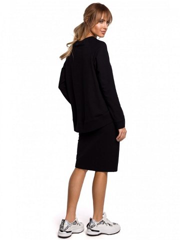 Tužková sukně s pruhem s logem černá EU XXL model 18002591 – Moe