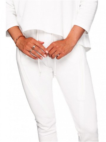 Pletené kalhoty s ozdobnými zipy ecru EU XXL model 18004362 – BE
