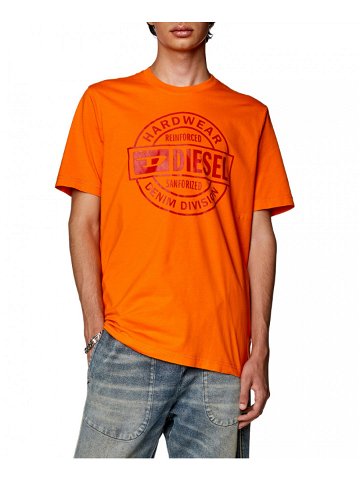 Tričko diesel t-just-l21 t-shirt oranžová l