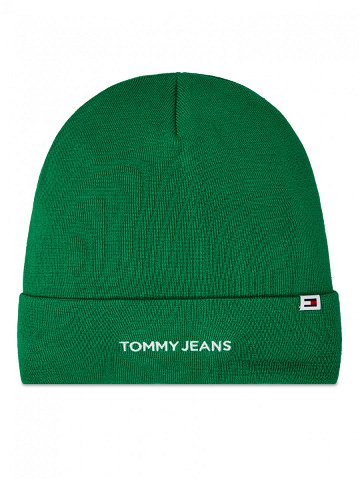 Tommy Jeans Čepice Tjw Linear Logo Beanie AW0AW15843 Zelená