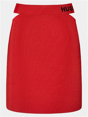 Hugo Mini sukně Satchie 50507906 Červená Slim Fit