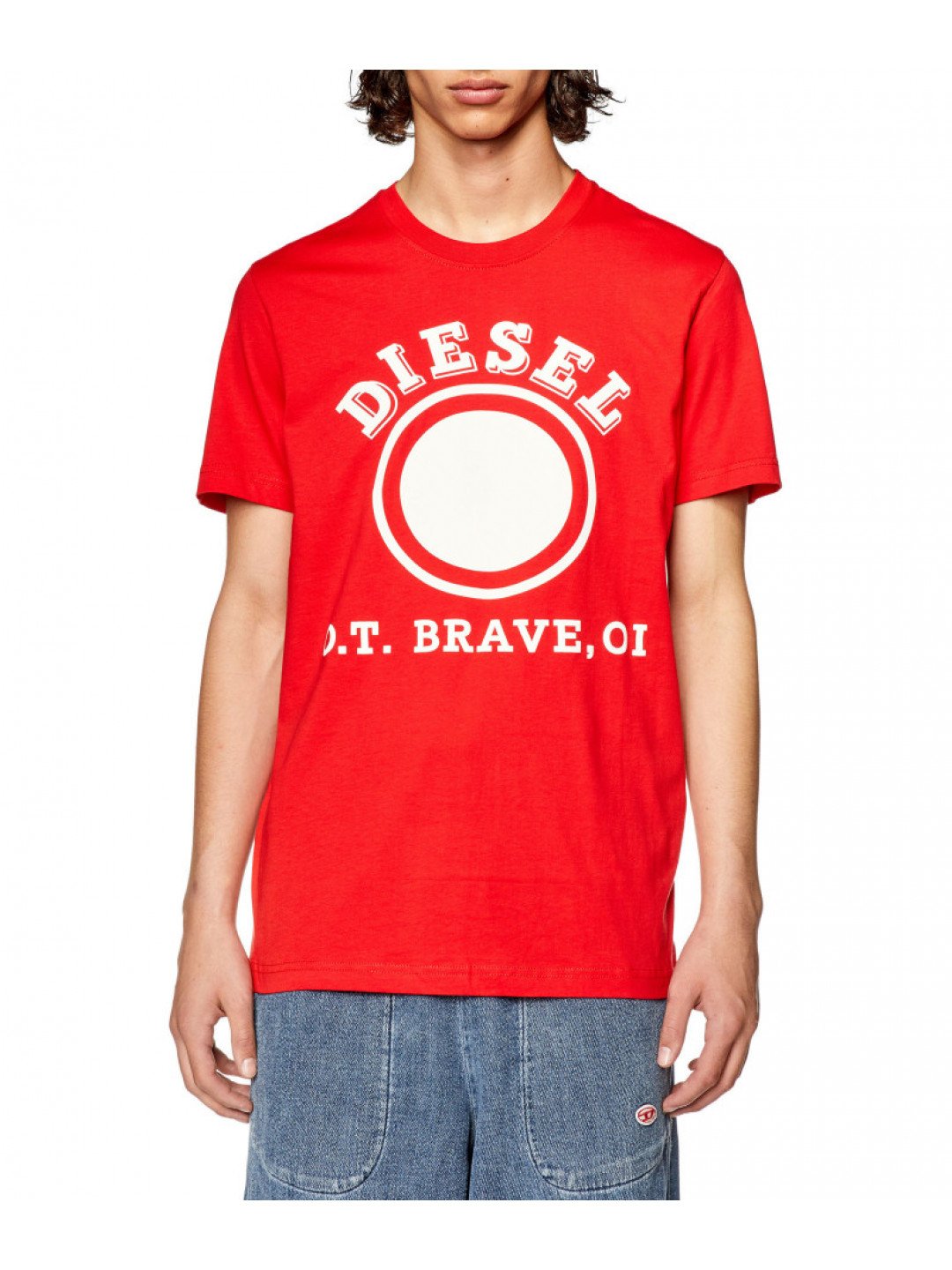 Tričko diesel t-diegor-k64 t-shirt červená xxl