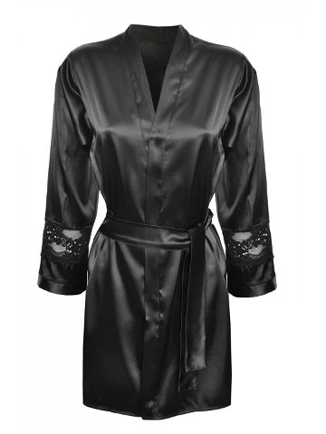 DKaren Housecoat Betty Black Velikost 2XL Barva černá