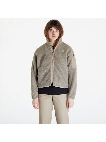 Nike ACG quot Arctic Wolf quot Polartec Oversized Fleece Full-Zip Jacket Khaki Summit White