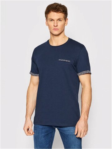 Jack & Jones PREMIUM T-Shirt Lyon 12205365 Tmavomodrá Regular Fit