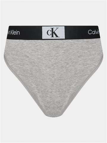 Calvin Klein Underwear Brazilské kalhotky High Waist Brazilian 000QF7223E Šedá