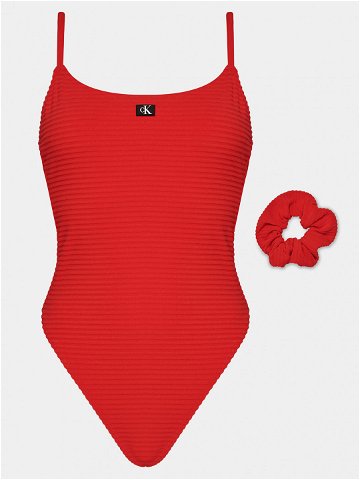 Calvin Klein Swimwear Jednodílné plavky KW0KW02475 Červená