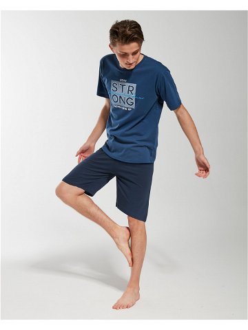 Pyžamo pro Boy kr r model 18258315 – Cornette Barva tmavě modrá Velikost 188 L