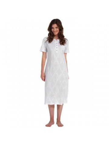 Dámská noční košile 10231-116- 4 bílá-šedý vzor – Pastunette L