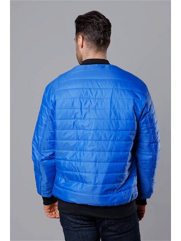 Prošívaná pánská bunda typu quot bomber quot v chrpové barvě MY02-7 Barva odcienie niebieskiego Velikost XXL