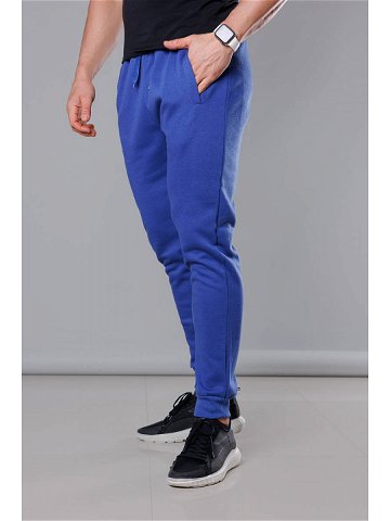 Modré pánské teplákové kalhoty 68XW01-15 Barva odcienie niebieskiego Velikost XXL