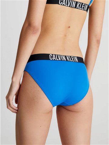 Dámský spodní díl bikin KW0KW01983 C4X modrá – černá – Calvin Klein L