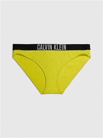 Dámský spodní díl bikin KW0KW01986 LRF neon žluté – Calvin Klein L