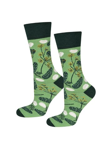 Ponožky SOXO ve sklenici – Kvašené okurky zelená 35-40