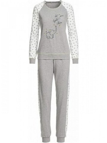 Dámské pyžamo 13553 – Vamp šedo-bílá XL