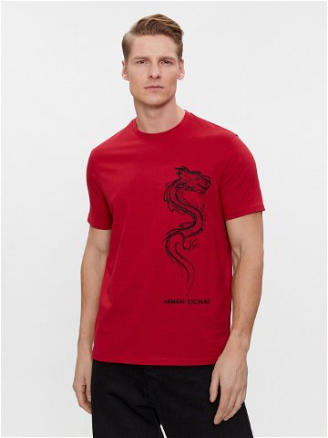 Armani Exchange T-Shirt 3DZTDD ZJ9JZ 1435 Červená Regular Fit