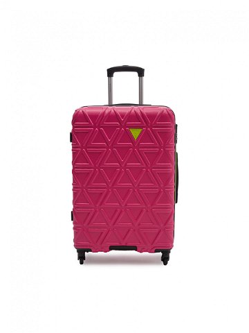 Puccini Střední kufr ABS018B Růžová