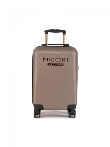 Puccini Kabinový kufr Los Angeles ABS017C Béžová