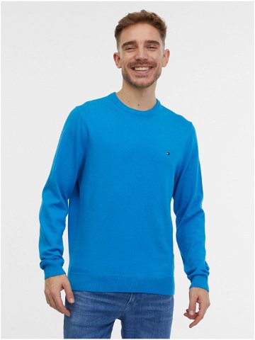 Modrý pánský svetr s příměsí kašmíru Tommy Hilfiger