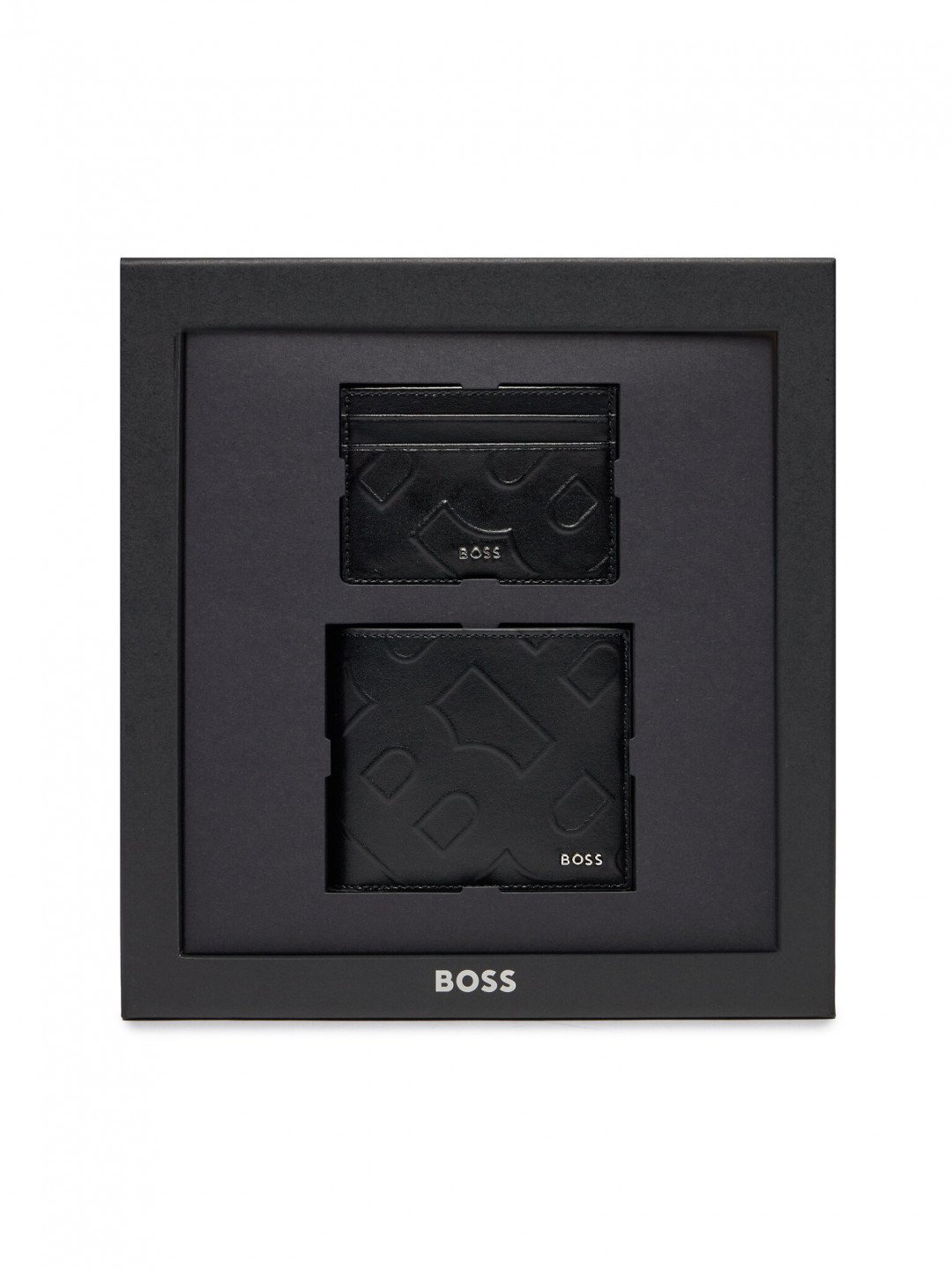 Boss Sada peněženka a pouzdro na karty Gbbm 8Cc Card Case 50513668 Černá