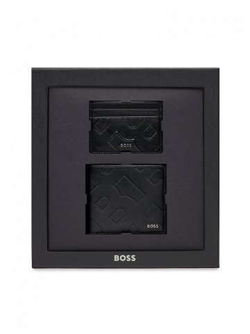 Boss Sada peněženka a pouzdro na karty Gbbm 8Cc Card Case 50513668 Černá
