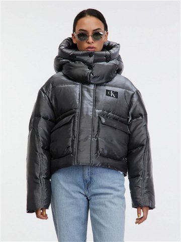 Calvin Klein Jeans Zimní bunda Šedá