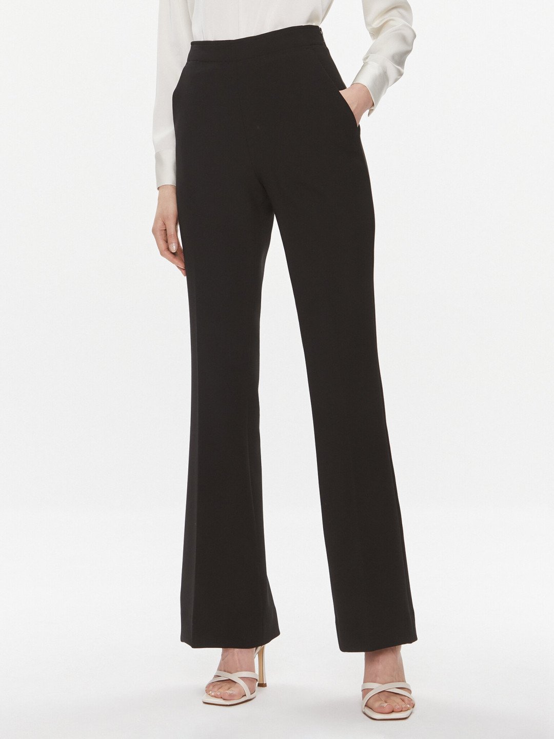 Calvin Klein Kalhoty z materiálu K20K206460 Černá Slim Fit