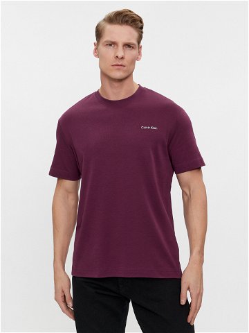 Calvin Klein T-Shirt Micro Logo K10K109894 Fialová Regular Fit