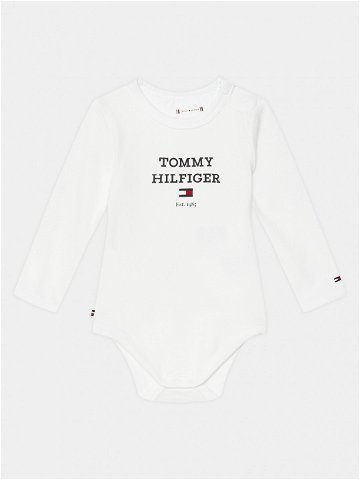 Tommy Hilfiger Dětské body Logo KN0KN01773 Bílá