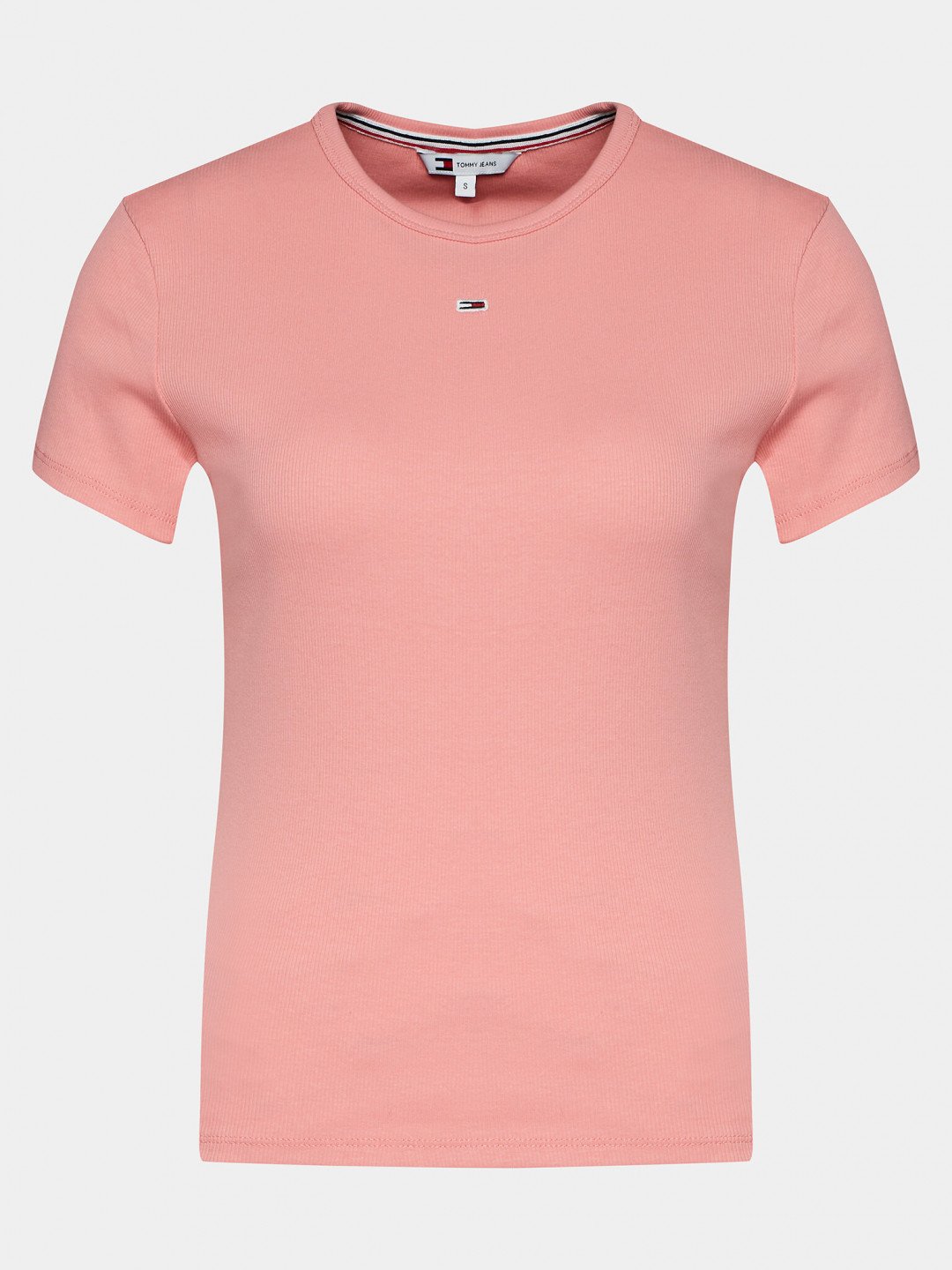 Tommy Jeans T-Shirt Essential DW0DW17383 Růžová Slim Fit
