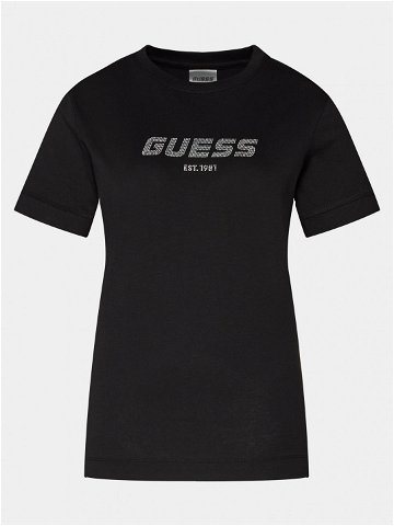 Guess T-Shirt Eleanora V4RI10 K8HM4 Černá Regular Fit