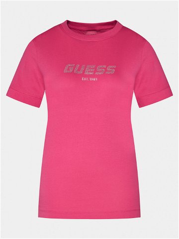 Guess T-Shirt Eleanora V4RI10 K8HM4 Růžová Regular Fit
