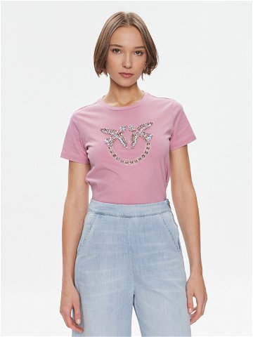 Pinko T-Shirt Quentin 100535 A1R7 Růžová Regular Fit
