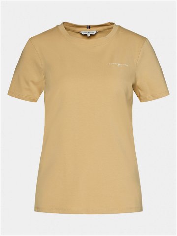 Tommy Hilfiger T-Shirt 1985 WW0WW37877 Béžová Regular Fit