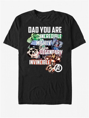 ZOOT Fan Marvel Avenger Dad Triko Černá