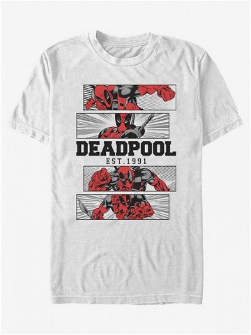 ZOOT Fan Marvel Deadpool 4 Panel 2 Tone Triko Bílá