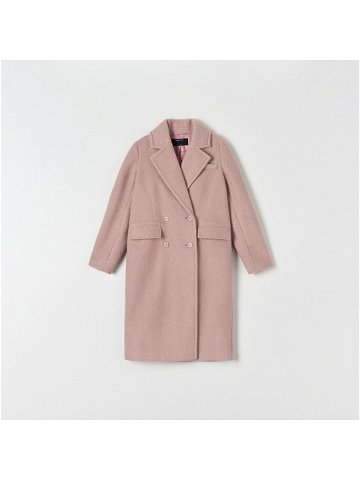 Sinsay – Dvouřadý kabát – Růžová