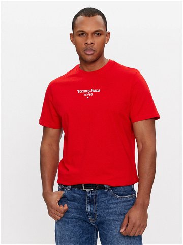 Tommy Jeans T-Shirt 85 Entry DM0DM18569 Červená Regular Fit