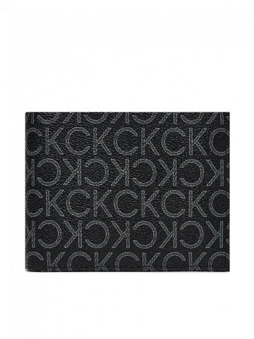 Calvin Klein Velká pánská peněženka Ck Must Mono Bifold 5Cc W Coin K50K511671 Černá