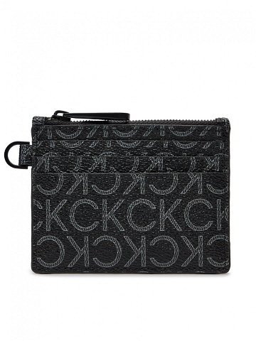Calvin Klein Pouzdro na kreditní karty Ck Must Mono 6Cc Holder W Zip K50K511678 Černá