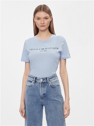 Tommy Hilfiger T-Shirt WW0WW40276 Modrá Regular Fit