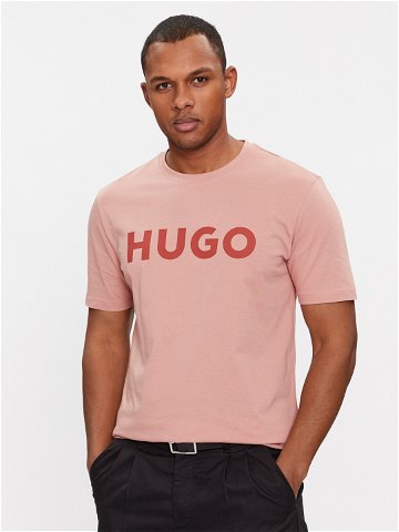 Hugo T-Shirt Dulivio 50467556 Růžová Regular Fit