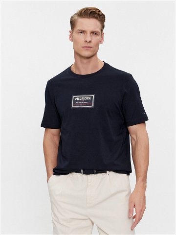 Tommy Hilfiger T-Shirt Label Hd Print Tee MW0MW34391 Tmavomodrá Regular Fit